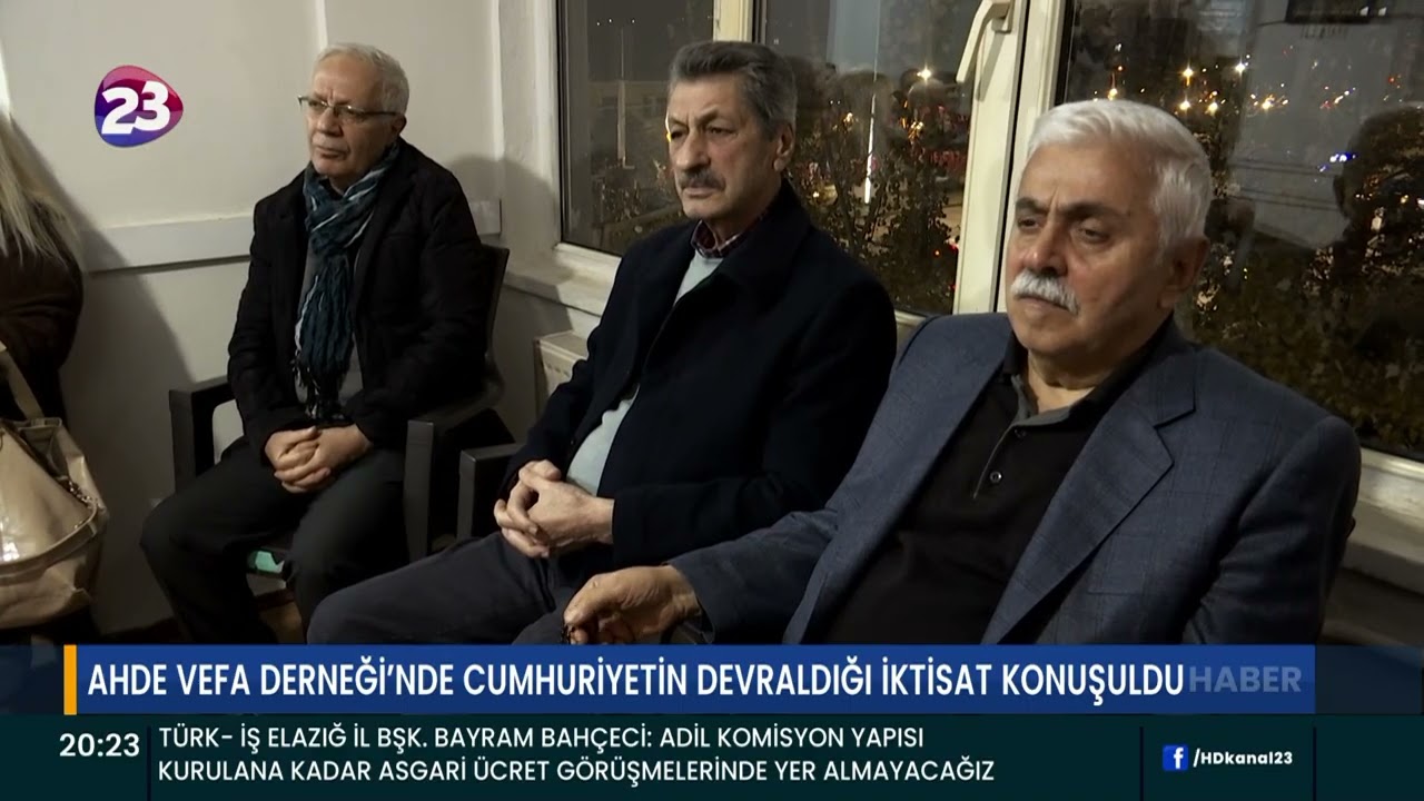 AHDE VEFA DERNEĞİ’NDE CUMHURİYETİN DEVRALDIĞI İKTİSAT KONUŞULDU