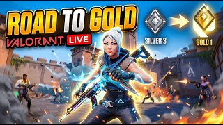 ROAD TO GOLD 🏆 | Valorant Live Grind | Climbing Ranked 🔥