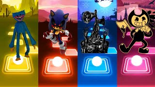 Huggy Wuggy Vs Siren Head Vs Sonic Exe Vs Bendy Tiles Hop Music Game screenshot 4
