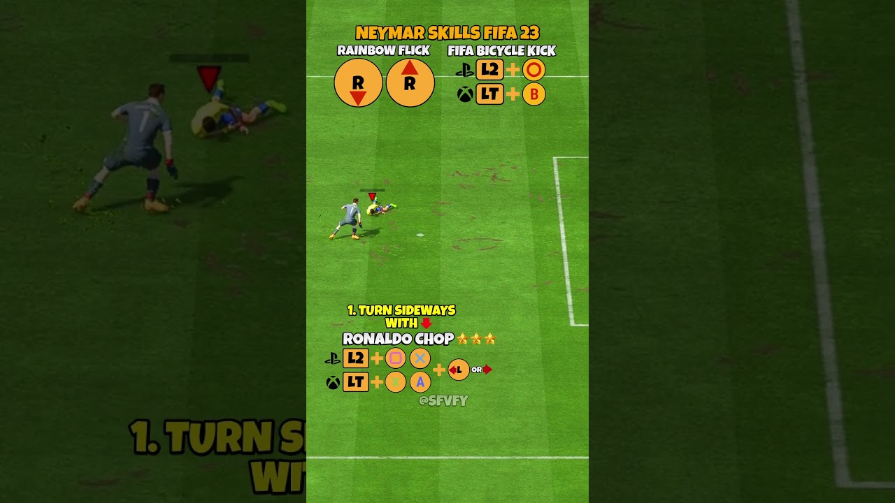 Neymar Rainbow Flick to Bicycle Kick - FIFA 23