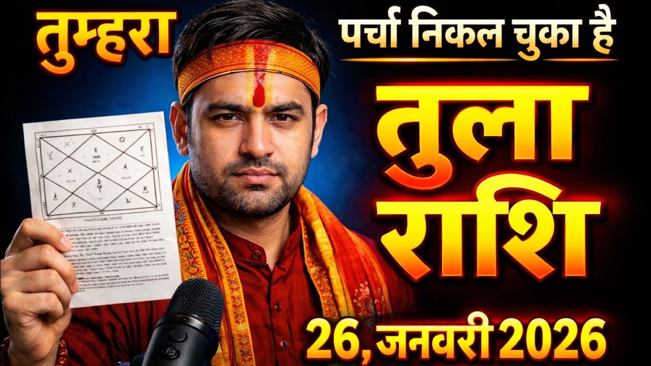 👉 तुम्हारा पर्चा निकल चुका है 😱 | तुला राशि | 26 जनवरी 2026 | बड़ी सच्चाई सामने#TulaRashi#LibraRashi