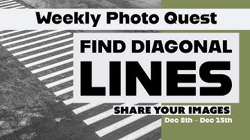 Weekly Photography Quest ~ Find Diagonal Lines ~ Share Your Images