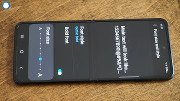 How To Change The Text & Font Size On Galaxy Z Flip 3 / Fold 3