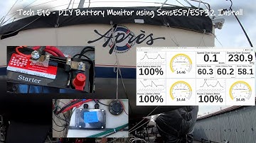 DIY Marine Battery Monitor using SensESP/ESP32 Install - Tech E16 - Après Sailing