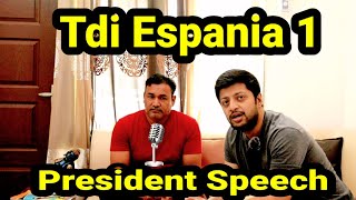 Tdi Espania Sonipat President Speech Viral Video screenshot 5