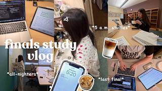 FINALS WEEK ⊹ ࣪ ˖𝜗ৎ pulling 3 all-nighter, cramming 12 chapters, 5 a.m. studies, library days