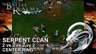Serpent Clan (2 vs 2 vs 2 vs 2), Center Ring - Battle Realms [PC][HD]