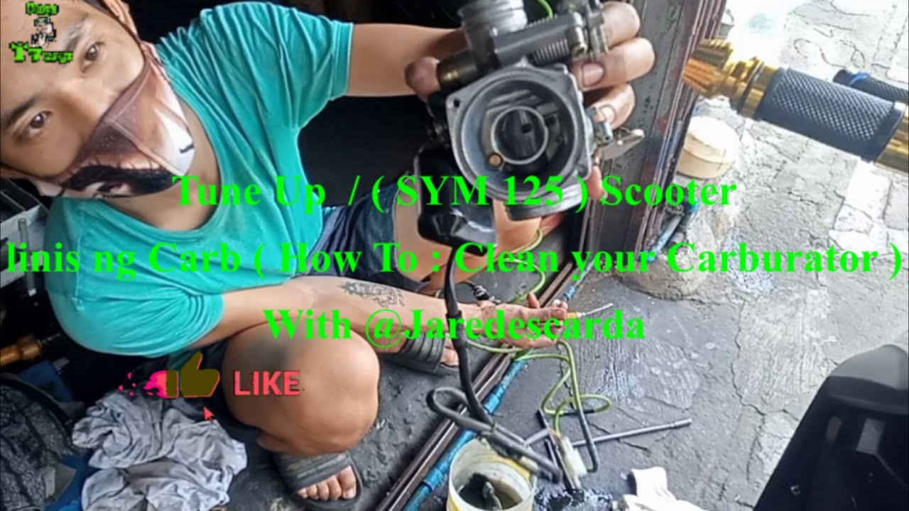 SYM 125 Scooter TUNE UP / Linis Carb /How To clean scooter carb with