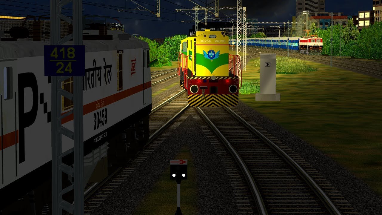 Flying Rani Express Set Shunting & Departure Flying Rani Express From Surat Station - YouTube