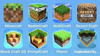 Minecraft, RealmCraft, Multicraft, Desert Craft, Block Craft 3D, Primal Craft, Planet, Exploration screenshot 3