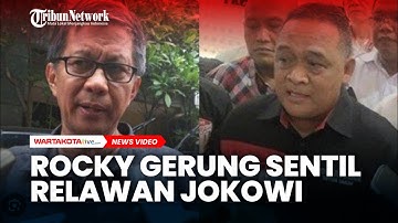 Tak Balas, Rocky Gerung Sentil Relawan Jokowi
