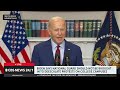 Biden says "there's the right to protest," but condemns violence on college campuses | full video