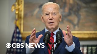 Biden Says There S The Right To Protest But Condemns Violence On College Campuses Full Video