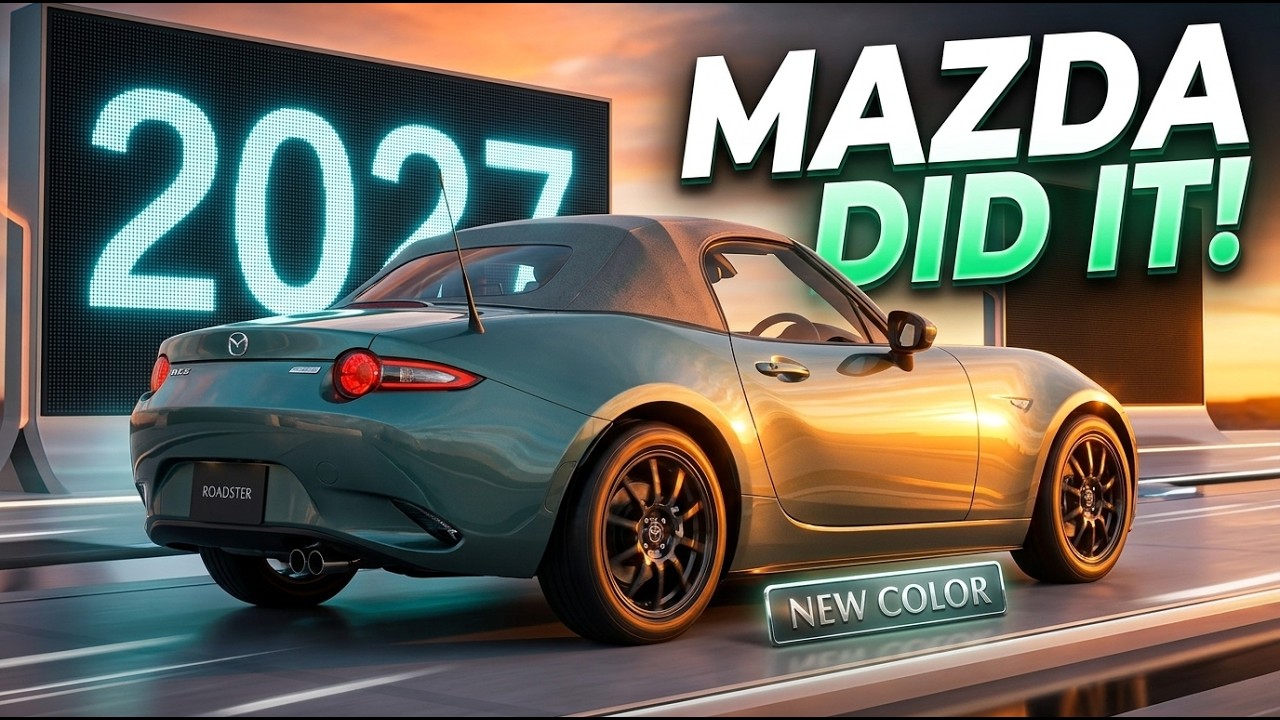 2027 Mazda MX-5 Miata Revealed | New Zinc Green Color & Yakudo
