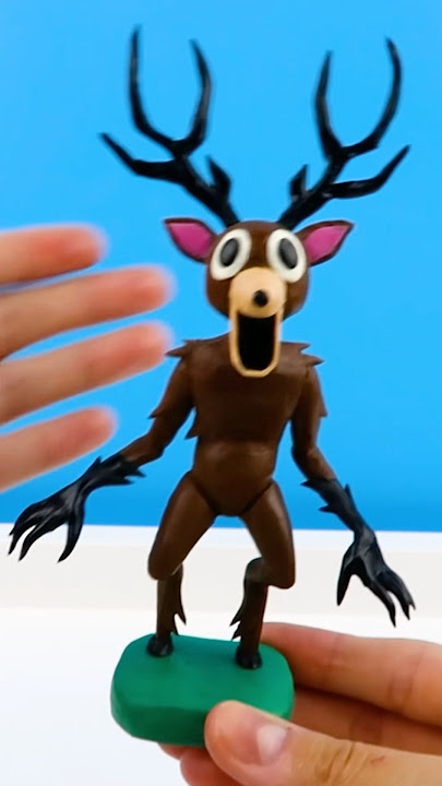 Making 99 Nights in the Forest ROBLOX The Deer 🦌 with clay #clay #99nightintheforest #99nights