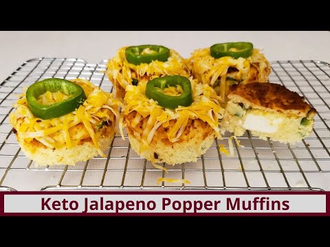 10 Minute Keto Jalapeño Popper Muffins (Nut Free and Gluten Free)