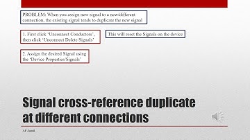 ZUKEN E3: Signal cross reference duplicate at different connection