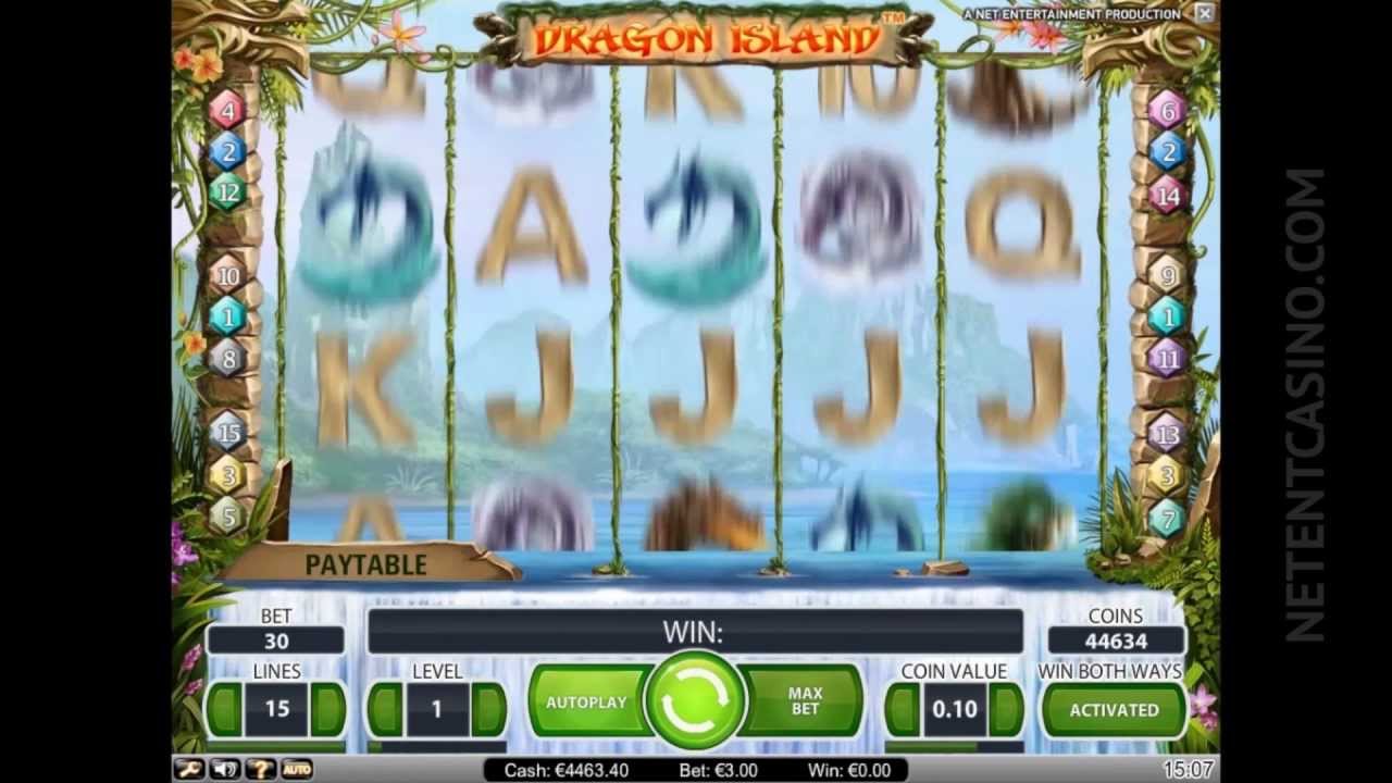 Dragon Island™ Video Slot by Netent Casino (Net Entertainment Software)