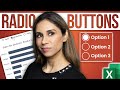 Create interactive excel dashboards with option buttons  how to use radio buttons