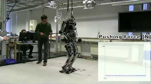 Humanoid Robot LOLA avoids falling down