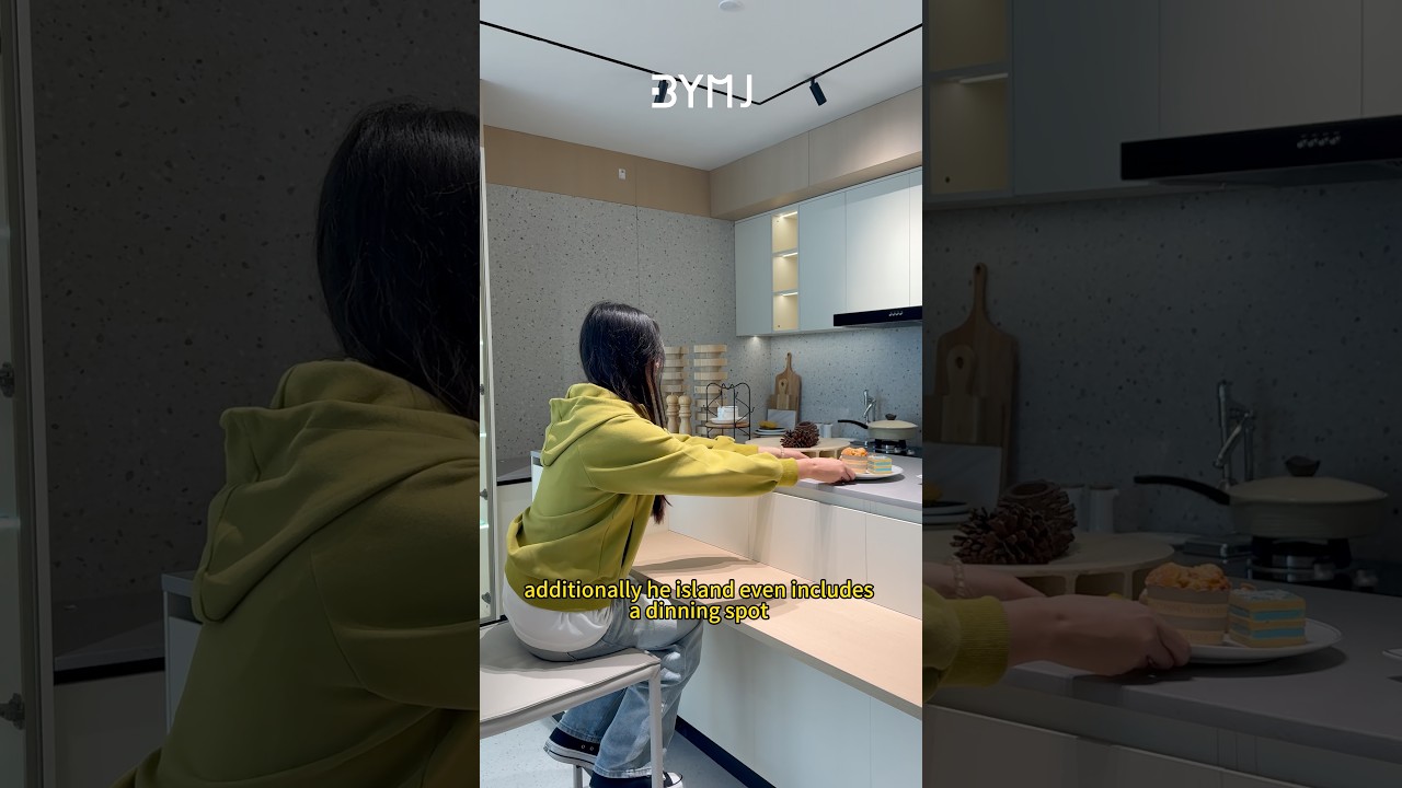 Cream Series L-Shaped Kitchen Island That Does It All ✨