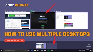 how to use multiple desktops on windows 10 | windows 10 virtual desktops