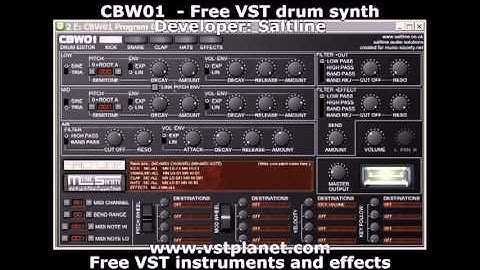 CBW01 - Free VST drum synth - vstplanet.com