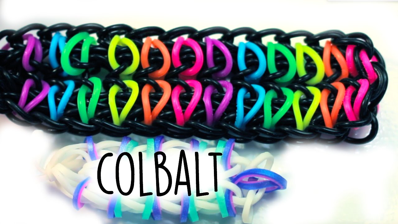 Rainbow Loom Colbalt Bracelet Hook Only Tutorial YouTube