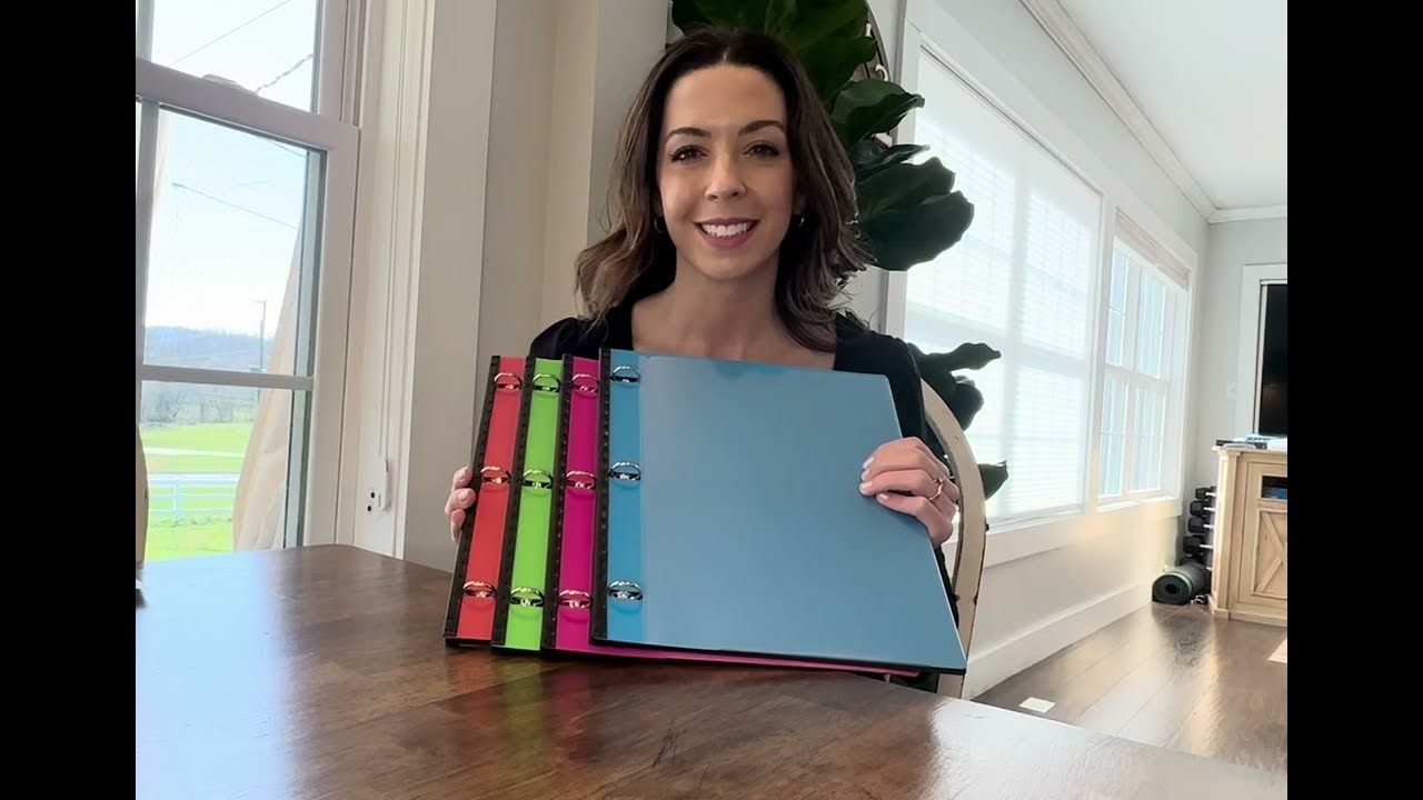 JISUSU Telescoping 3 Ring Binder