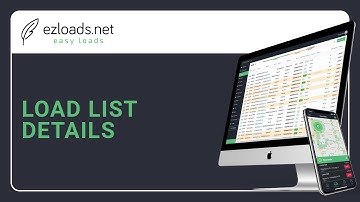 ezLoads TMS - Load List Details