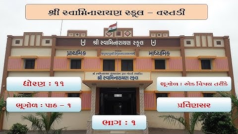 ધોરણ 11 / ભૂગોળ / પાઠ 1 / ભૂગોળ : એક વિષય તરીકે / ભાગ 1 / પ્રવિણસર