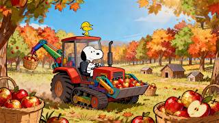 Snoopy’s Cozy Autumn Apple Harvest 🍎🍂 Soothing Lofi for Study, Relax & Gentle Healing Vibes