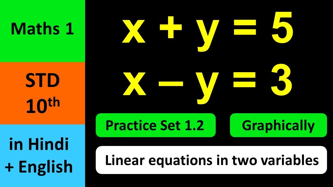 X y 5 X y 3 Practice Set 1 2 Solve Graphically Linear Equations x-y-5-x-y-3-practice-set-1-2-solve-graphically-linear-equations