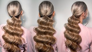 Hollywood Ponytail | Hairstyle tutorial by Andreeva Nata 4,350 views 3 months ago 14 minutes, 46 seconds