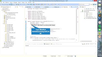 Tutorial membuat kalkulator sederhana menggunakan eclipse