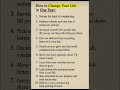 How to Change Your Life in 1 Year plan#quotes #motivation #viral#mindset#life#