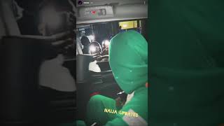 moment fans storm #olamide car after leaving #omahlay concert(#music #nigeria )