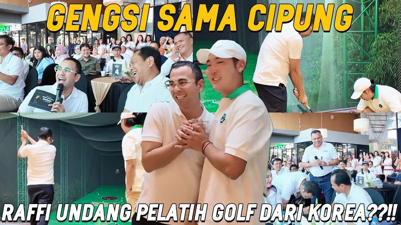 RAFFI GABERENTI LATIHAN GOLF DEMI NGALAHIN CIPUNG!! CIPUNG MALAH SANTAI DIRUMAH SAMBIL MASAK?!