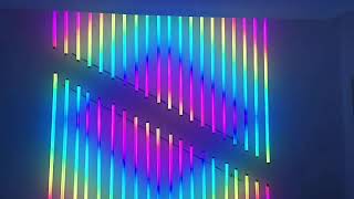 RGB 360 degree colorful Tube; Artnet led pixel bar; DC24V D40mm 3D multiple shape led pixel tube for