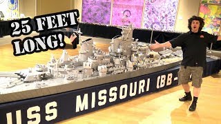 Gigantic LEGO WWII Battleship USS Missouri by Brickmania