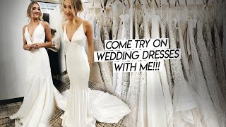 COME WEDDING DRESS SHOPPING WITH ME! Trying on Wedding Dresses!