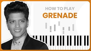 How To Play Grenade By Bruno Mars On Piano - Piano Tutorial (PART 1)