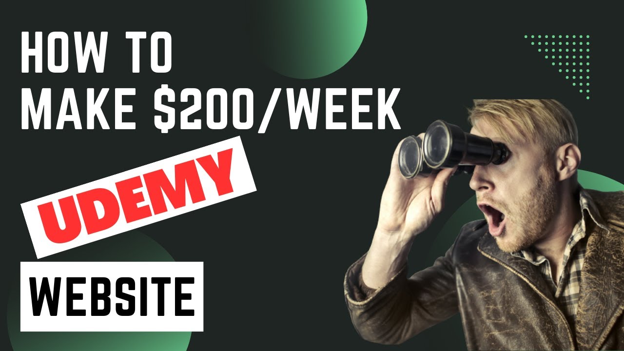 How to Make Money from Udemy: Udemy Course Creation, Pricing Strategies ...