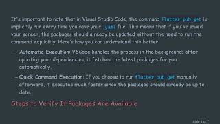 Troubleshooting: Why flutter pub get Doesn't Work in VSCode