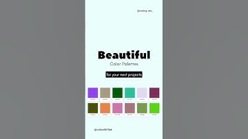Beautiful Color Palettes you are going to love 🤩
