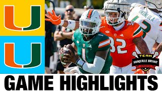 Team Orange vs Team White Highlights | 2024 Miami Football Spring Game