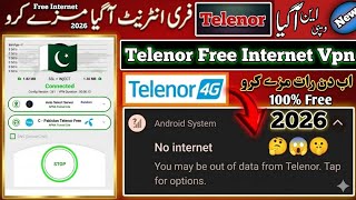 Telenor Free Internet VPN Trick 2026 | 100% Working Free Internet || Anas Baloch Tech  screenshot 2