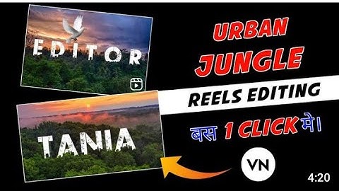 Viral jungle Font Name Reels video Editing Tutorial | New VN App template | JUST ONE CLICk
