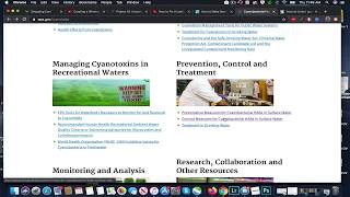 EPA Guidelines On Managing Toxic Cyanobacterial Algae Blooms