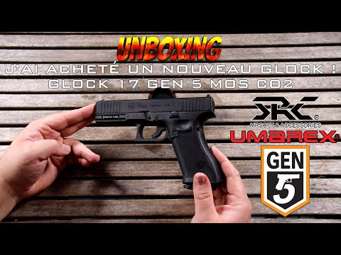 UNBOXING AIRSOFT – J&rsquo;AI ACHETÉ UN NOUVEAU GLOCK ! Glock 17 Gen 5 MOS CO2 SRC/UMAREX [FR]